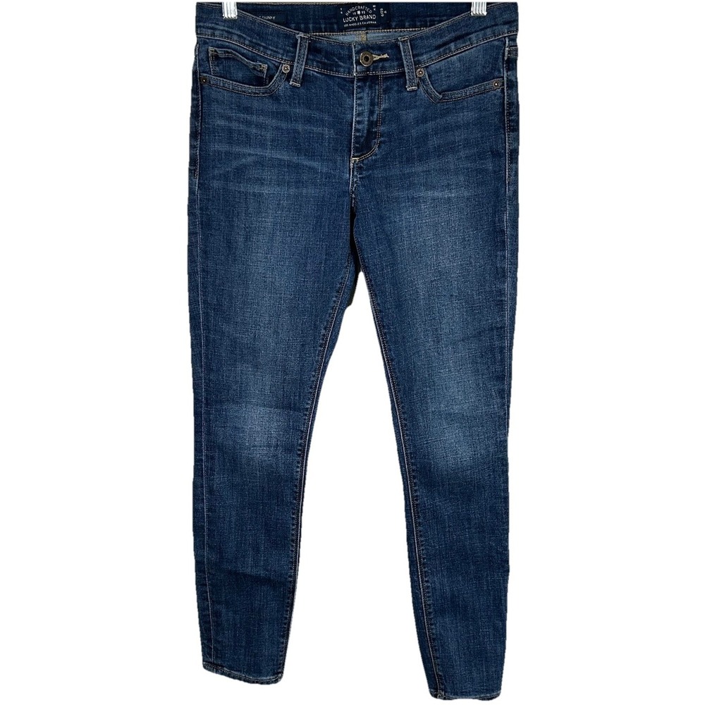 Lucky Brand Charlie Skinny Womens Jeans‎ Blue Size 6 Denim Pockets